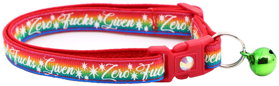 Zero Fucks Given Breakaway Cat Collar