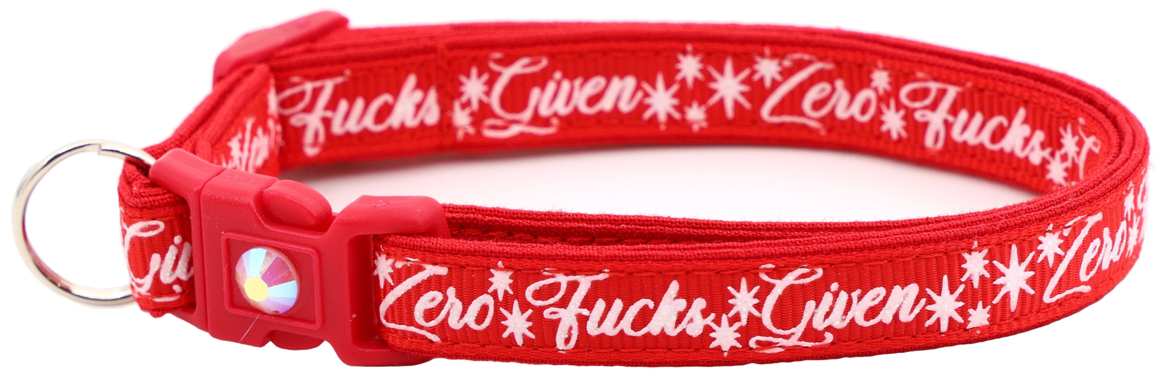 Zero Fucks Given Breakaway Cat Collar