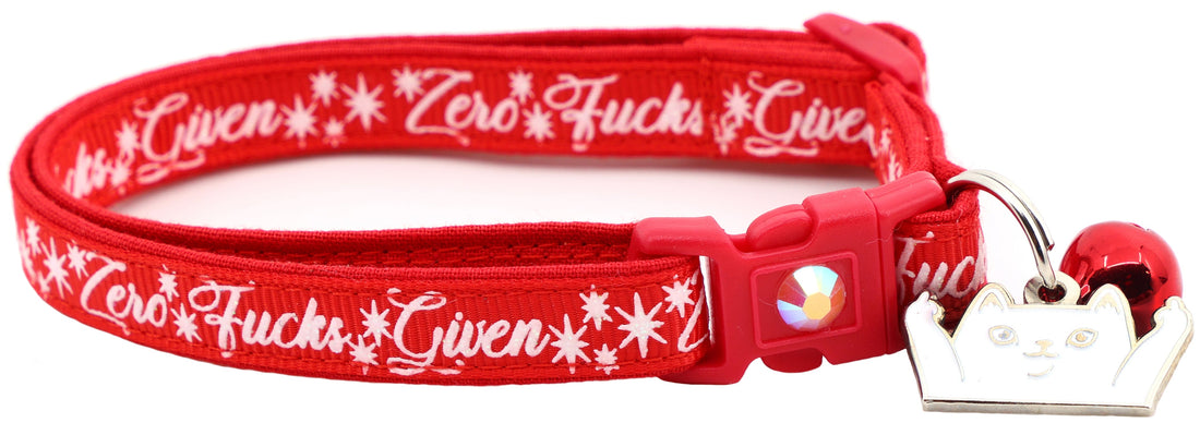 Zero Fucks Given Breakaway Cat Collar