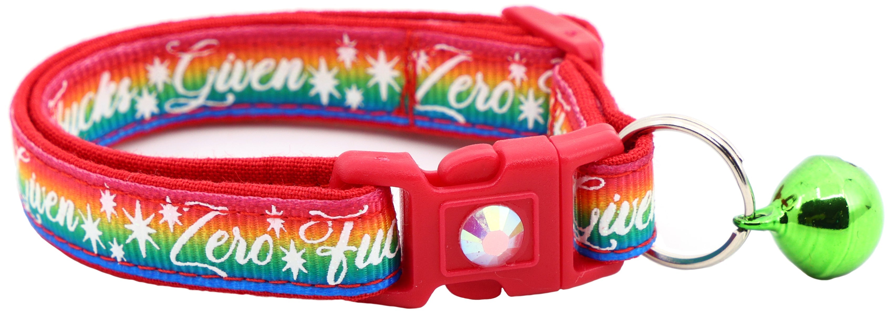 Zero Fucks Given Breakaway Cat Collar