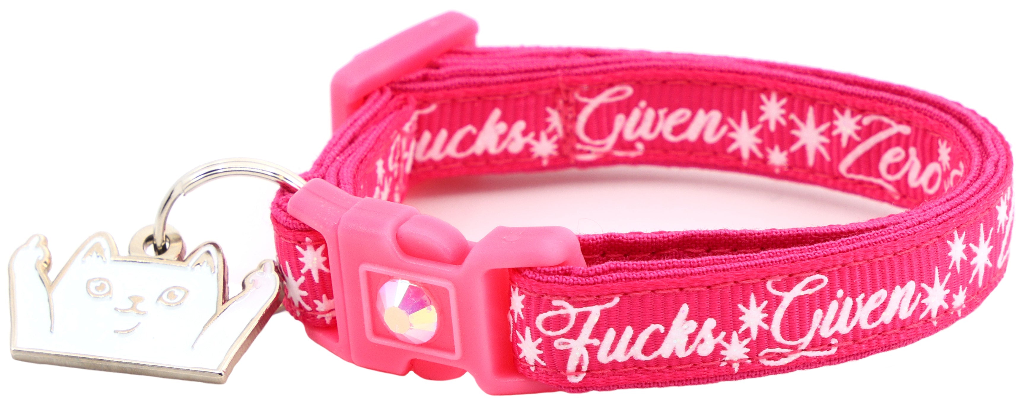 Zero Fucks Given Breakaway Cat Collar