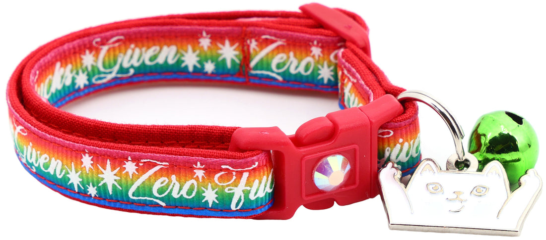 Zero Fucks Given Breakaway Cat Collar