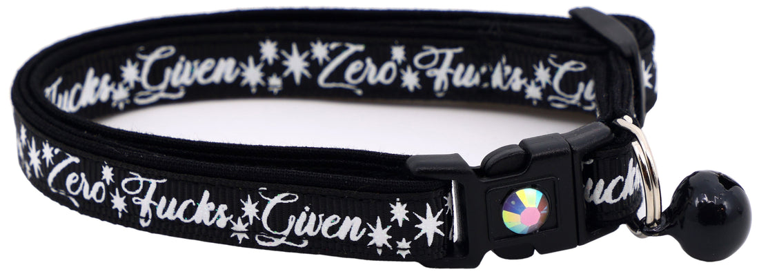 Zero Fucks Given Breakaway Cat Collar
