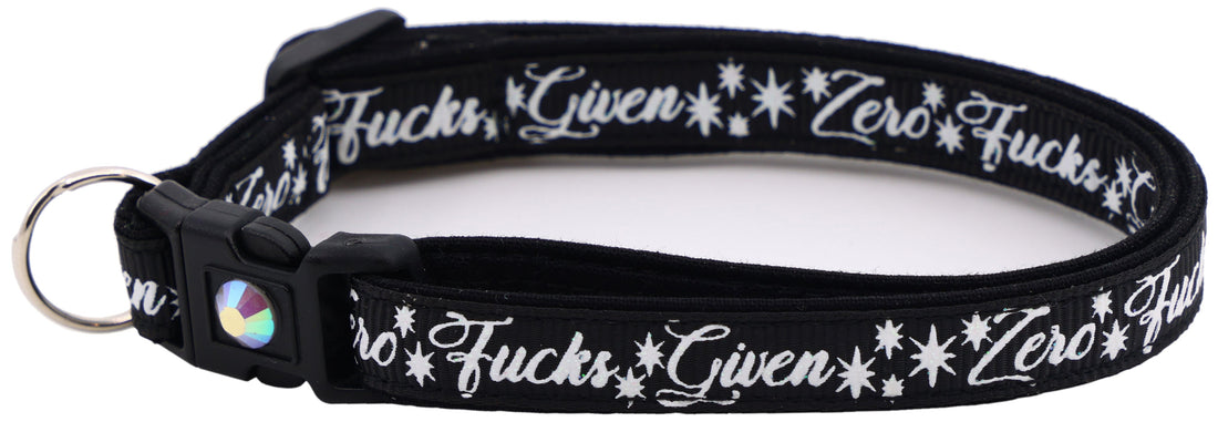 Zero Fucks Given Breakaway Cat Collar