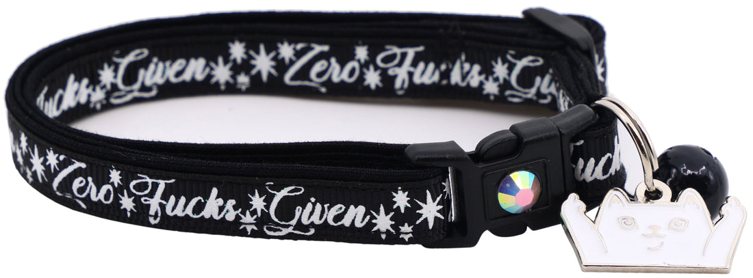 Zero Fucks Given Breakaway Cat Collar